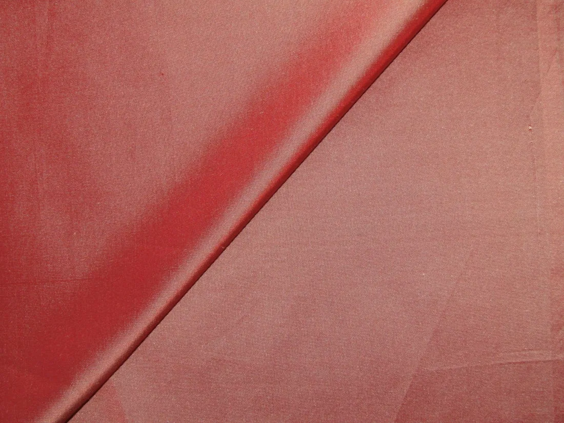 100% Silk taffeta fabric bright rust color 54" wide TAF45[1]
