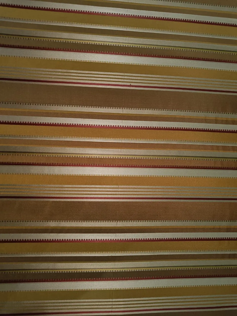 100% SILK TAFFETA Fabric Gold &amp; Wine color with Satin STRIPES 54"wide TafS73[1]