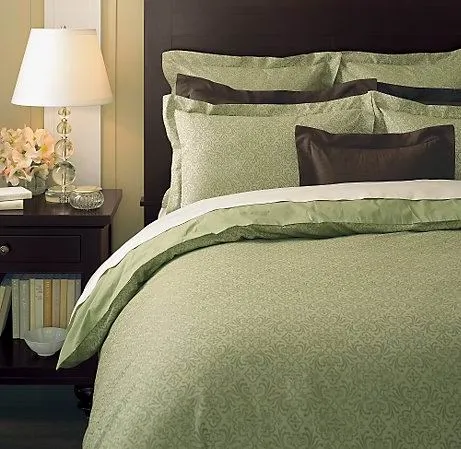 100% SILK TAFFETA FABRIC Light & Dark Green With Jacquard 54" wide TAFSJ1
