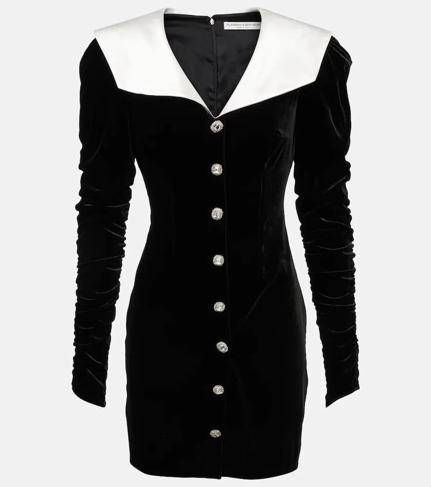 Alessandra Rich Velvet mini dress