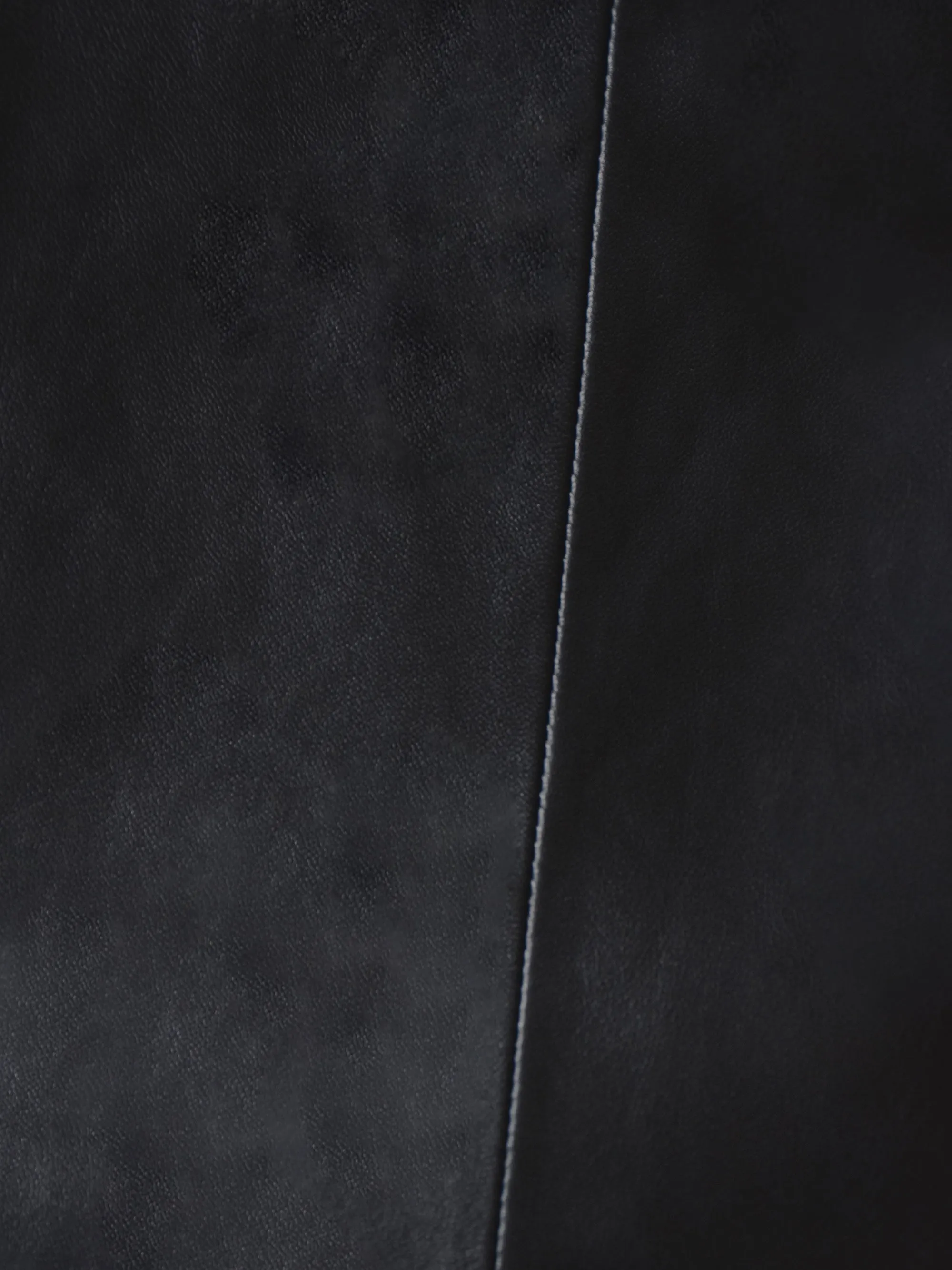 Black Leather Mini Skirt
