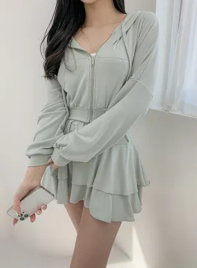 Cropped Zip Up Hoodie IM12
