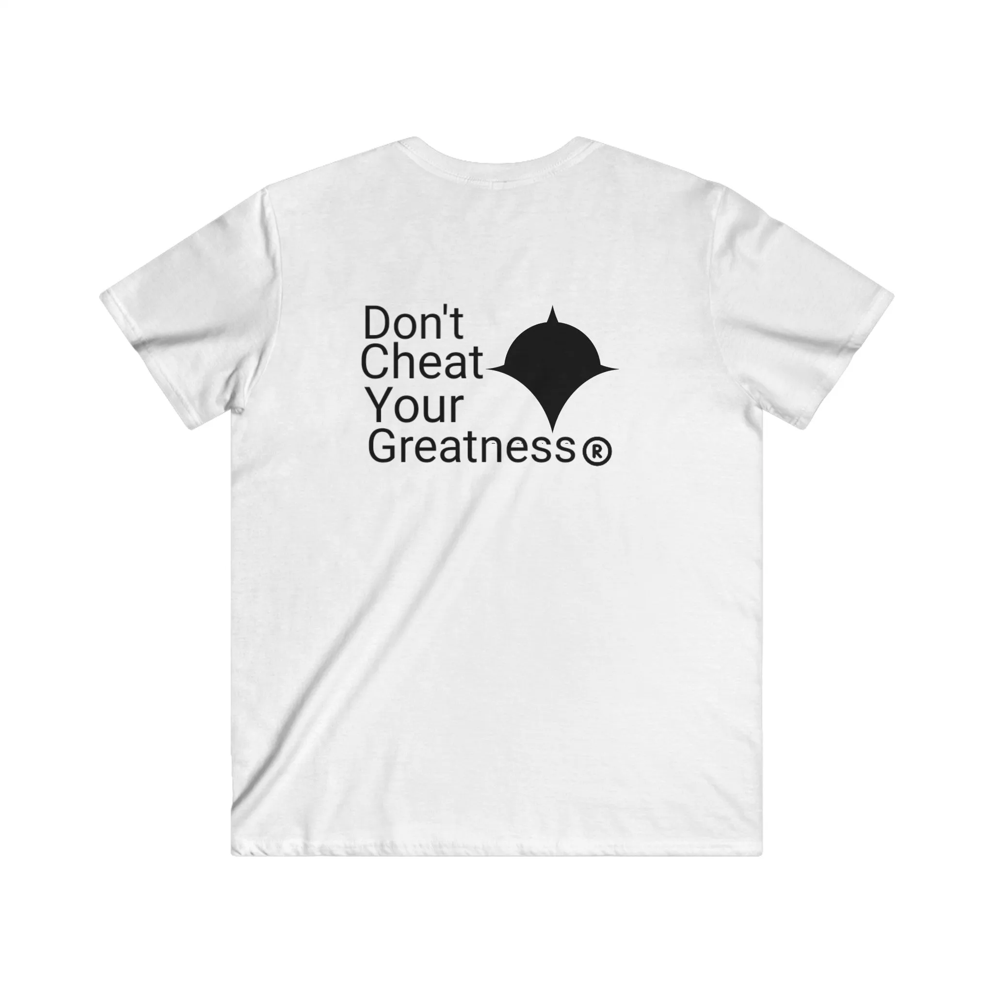 DCYG Black Logo Fitted V-Neck Short Sleeve Tee