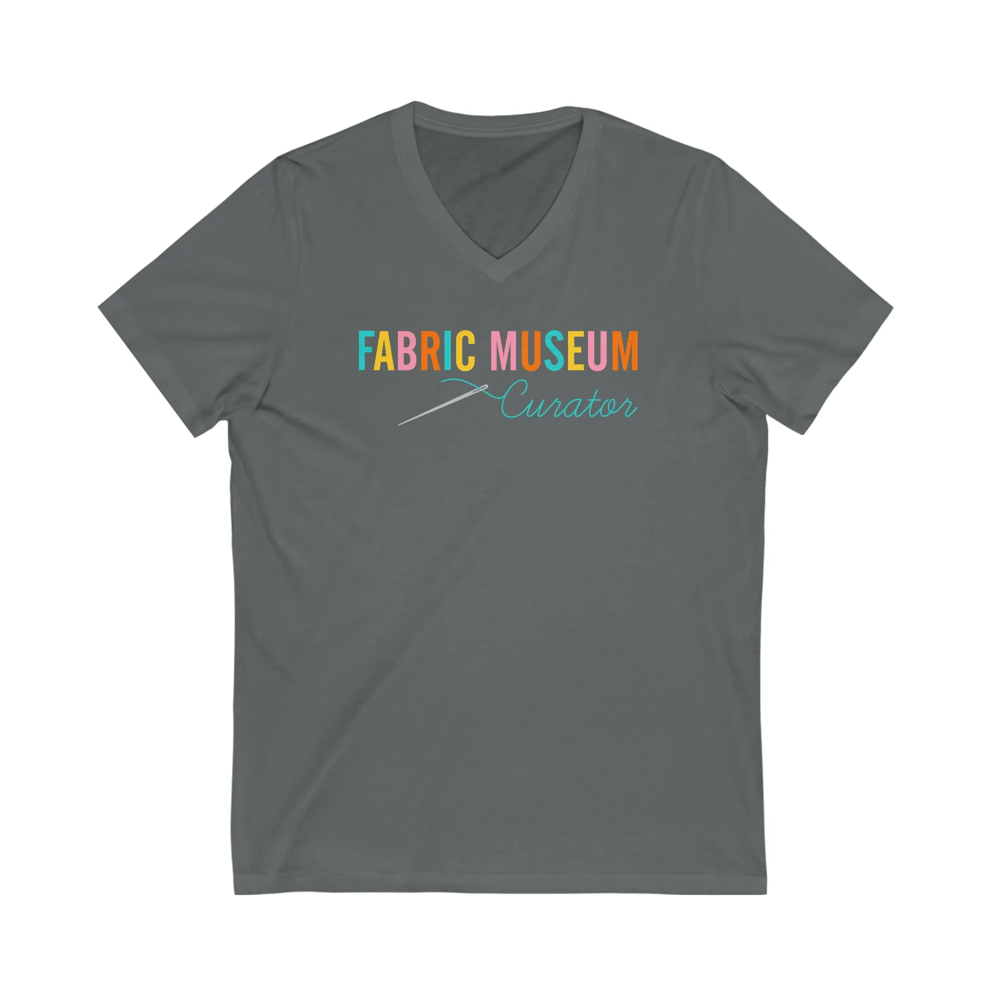 Fabric Museum Curator Unisex Jersey Short Sleeve V-Neck Tee