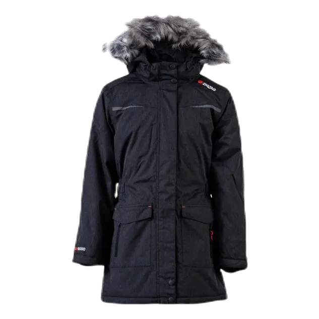 Gitte Girl Melange Parka W-PRO 10000 Grey