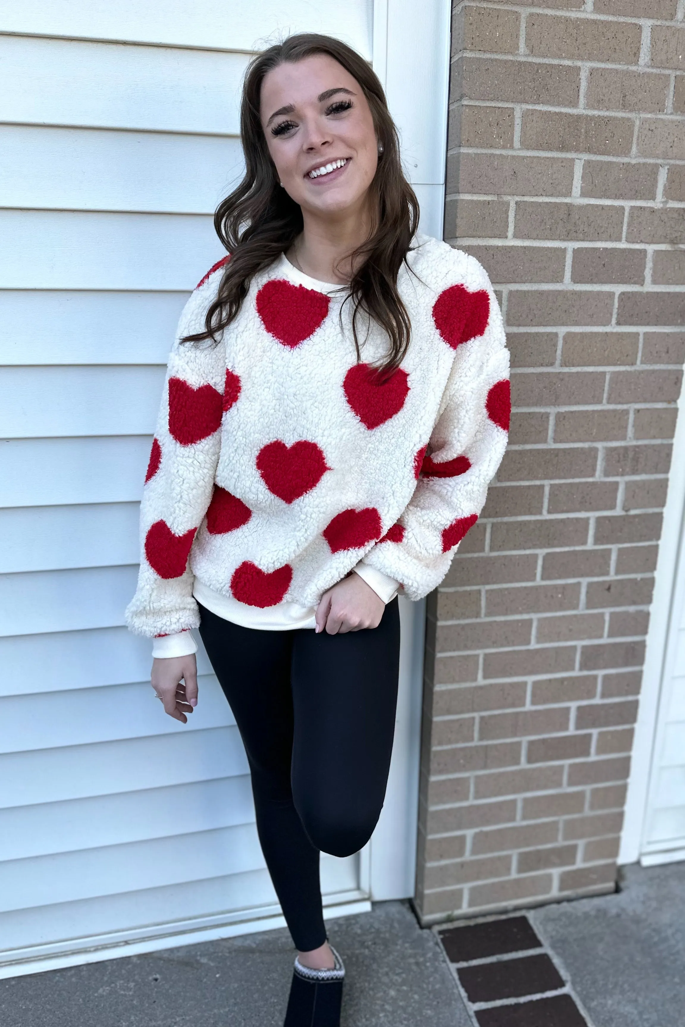 HARLY Heart Plush Sweatshirt