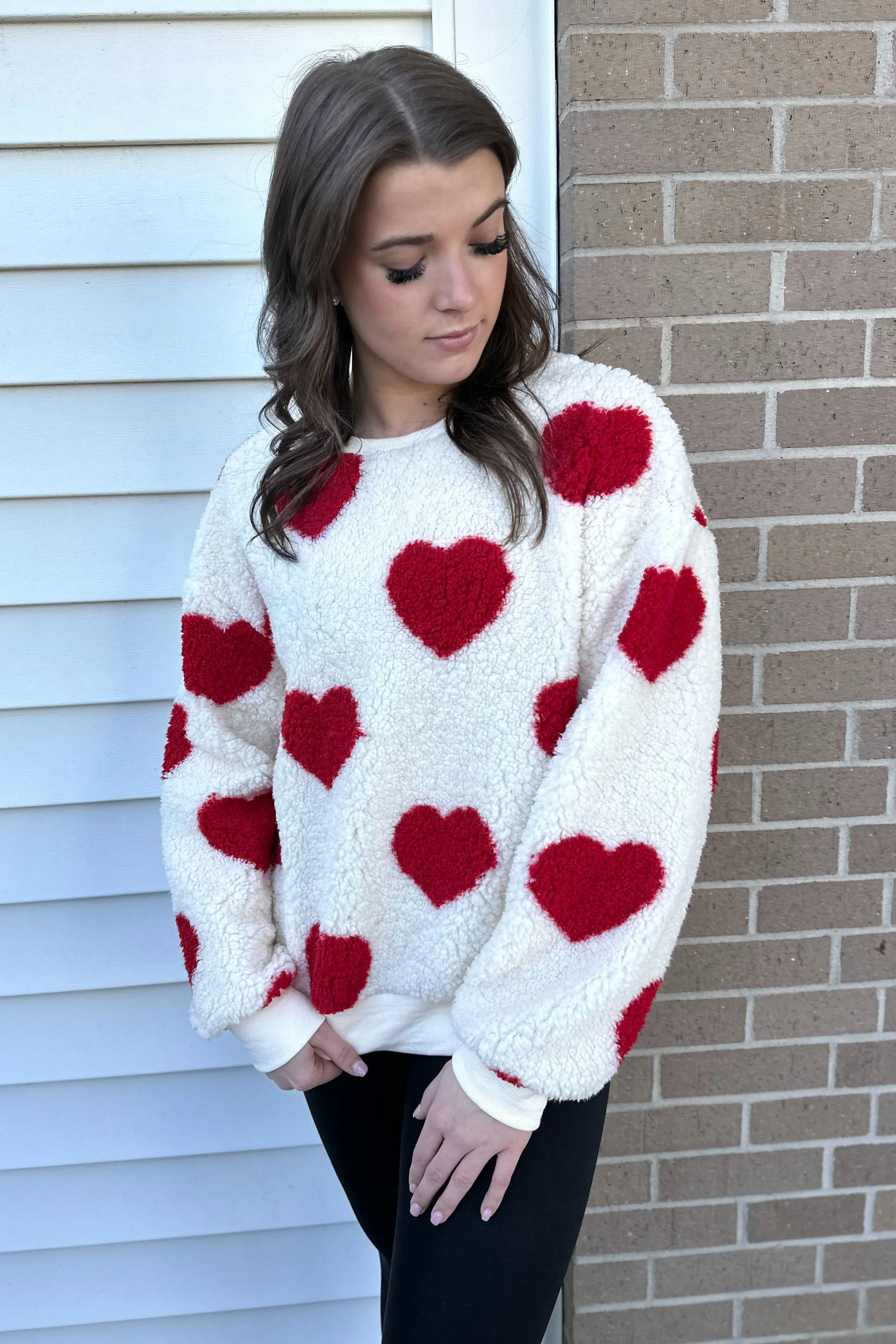 HARLY Heart Plush Sweatshirt