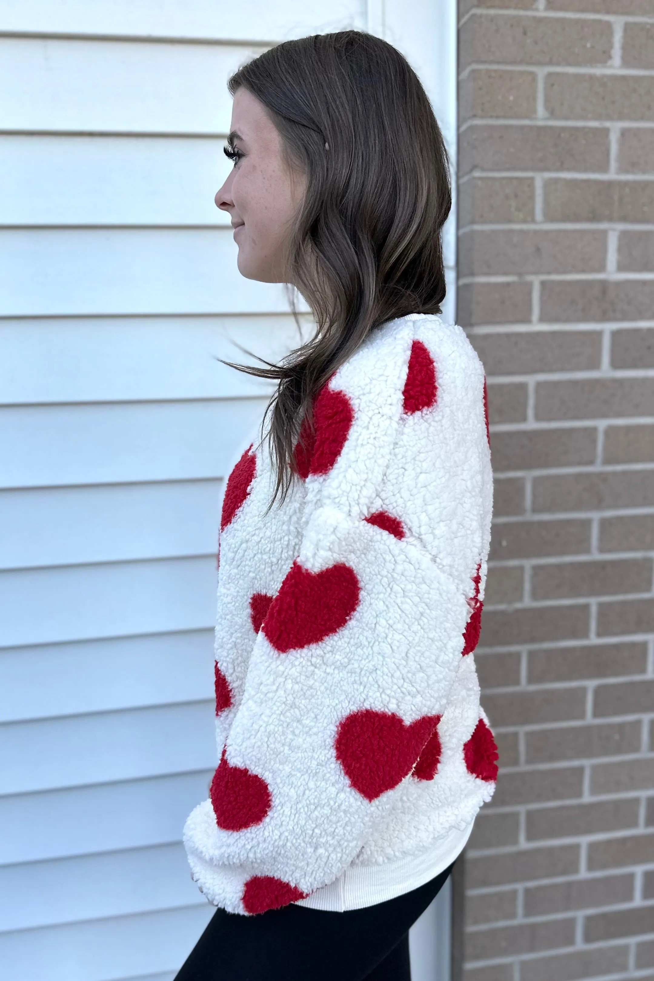 HARLY Heart Plush Sweatshirt