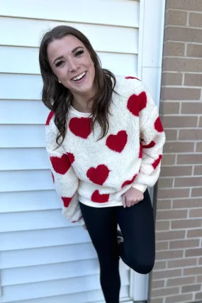 HARLY Heart Plush Sweatshirt