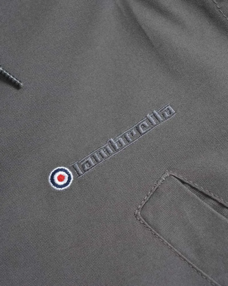 Lambretta Mens Grey Retro Fishtail Parka