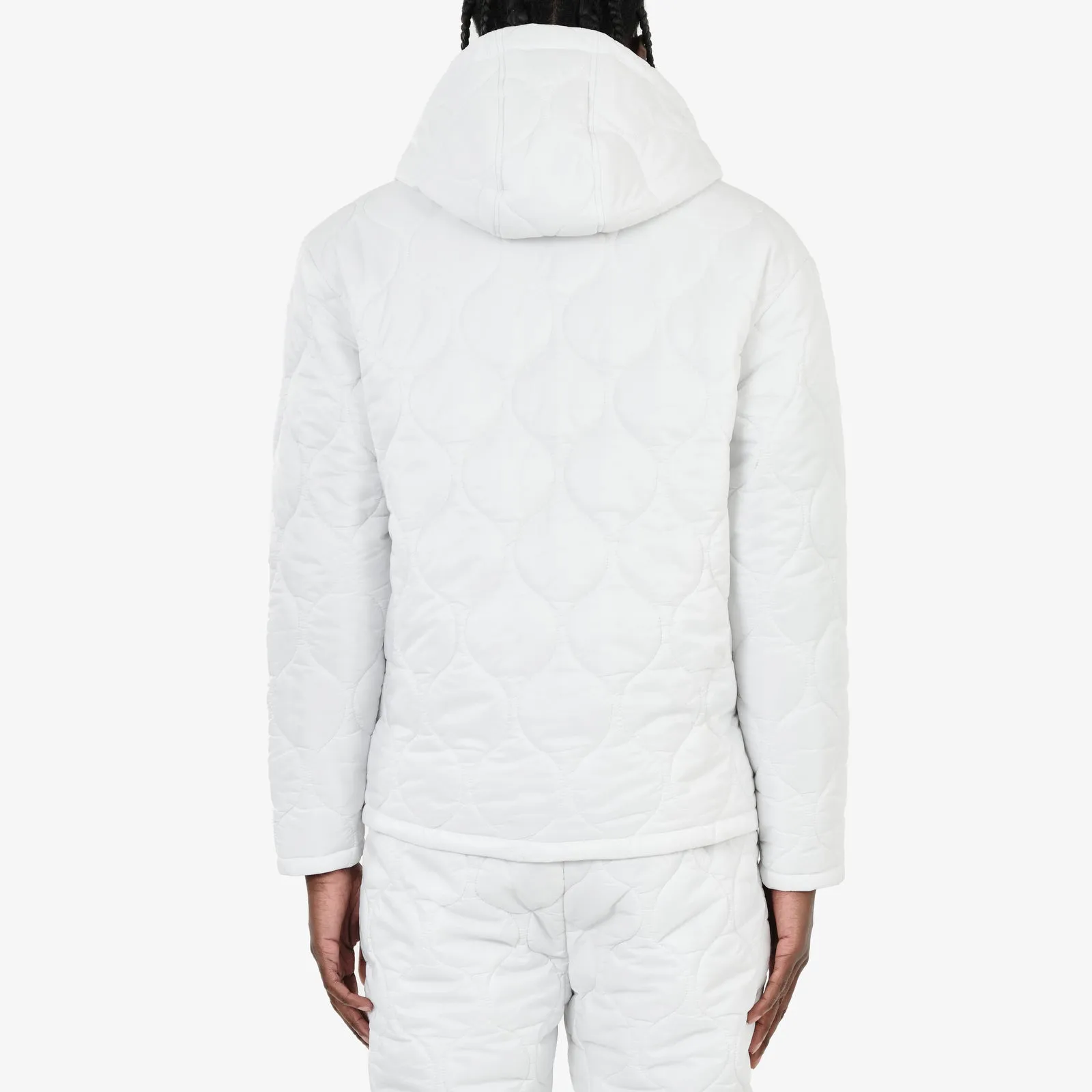 LIFE CODE WHITE QUILTED JACKET