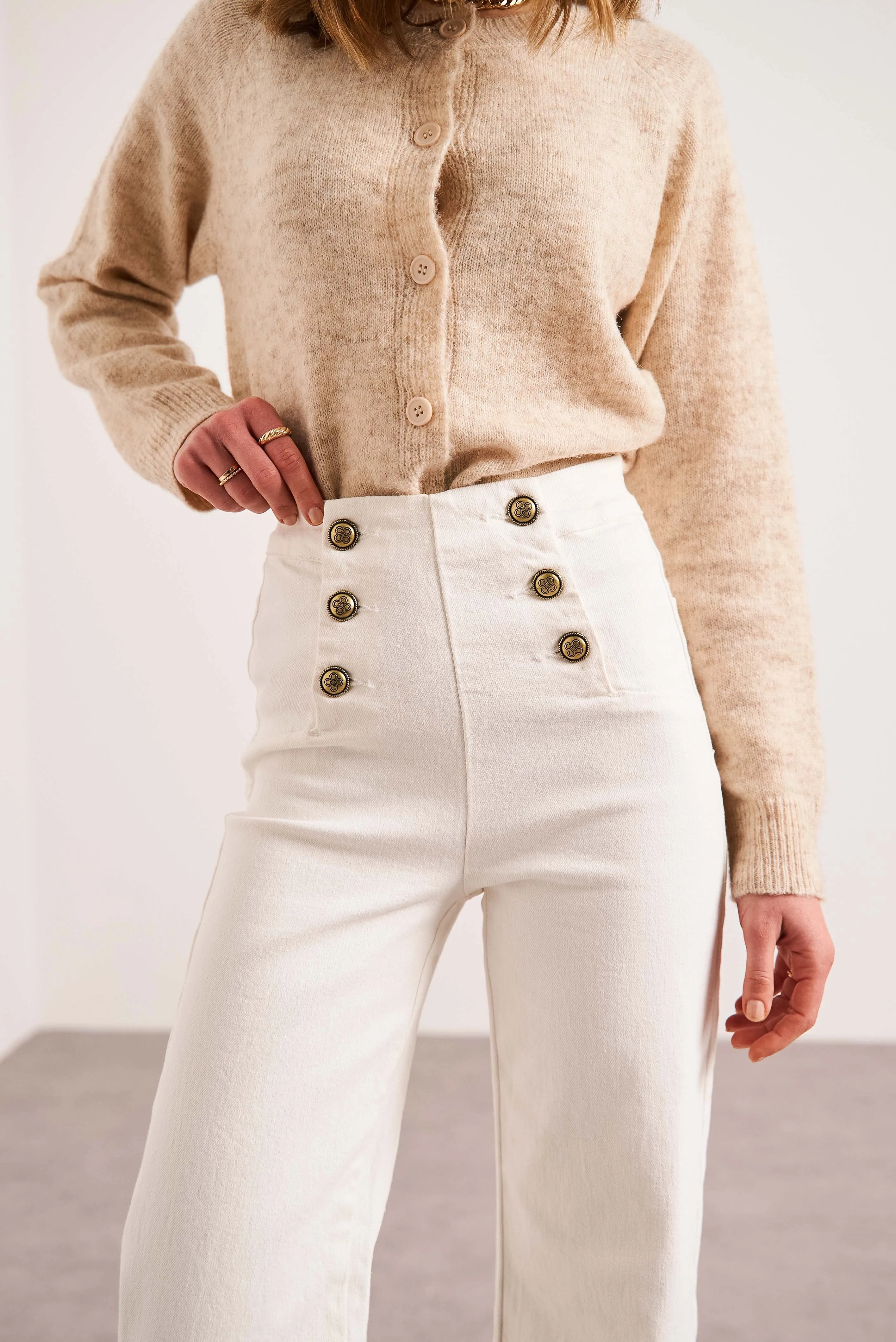 Oraije Wide-Leg Denim Jeans Victorine