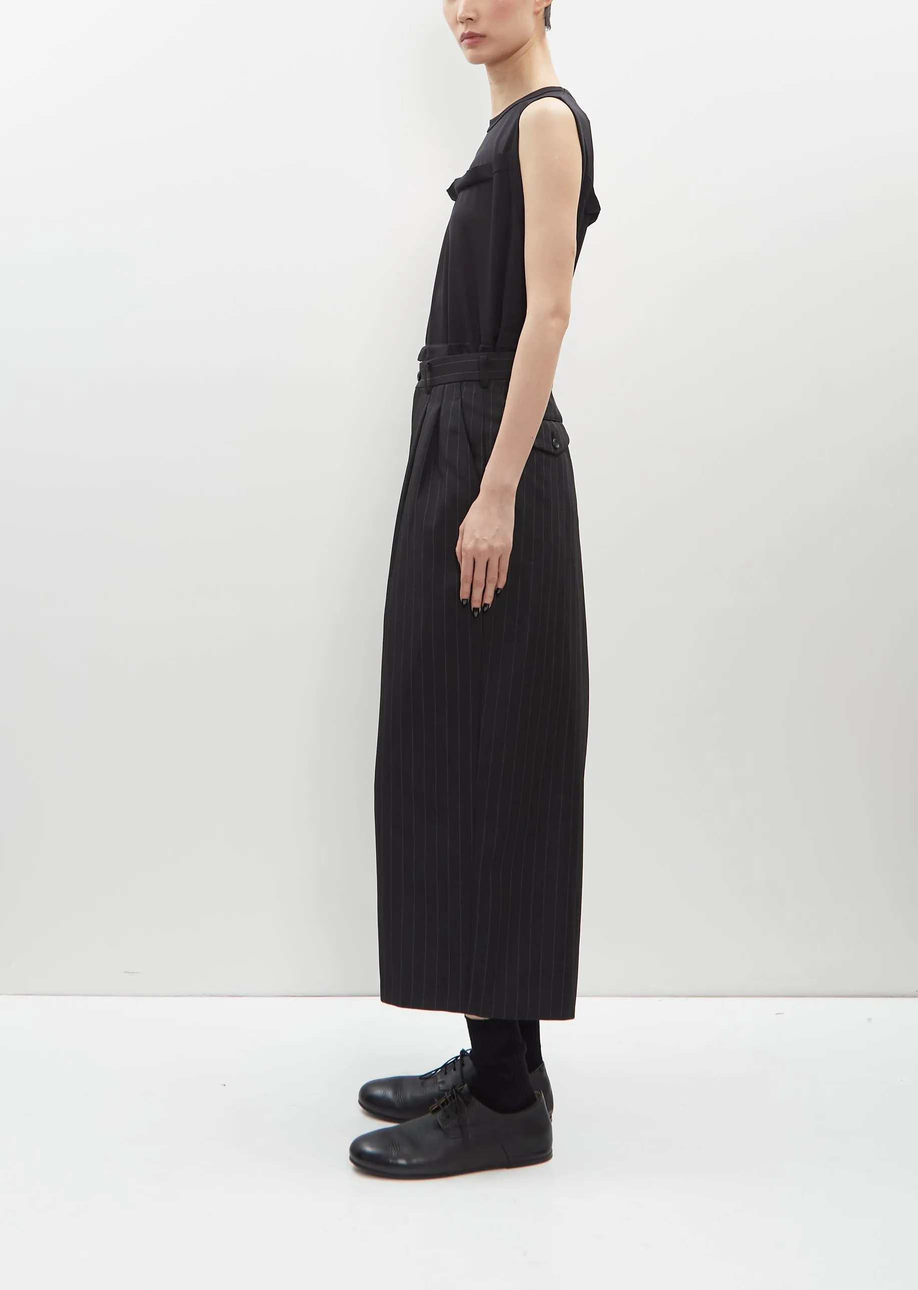 Pinstripe Wide Leg Pants
