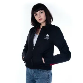 Skull & Bones Zipped Driver Womens Jacket