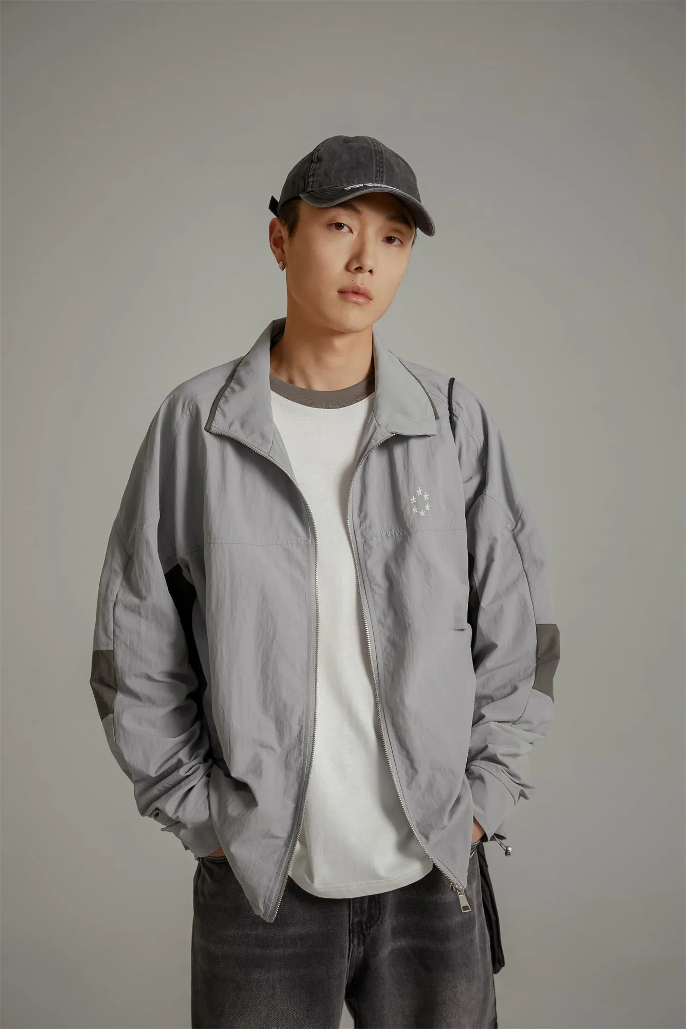 Star Circle Zip-Up Field Jacket