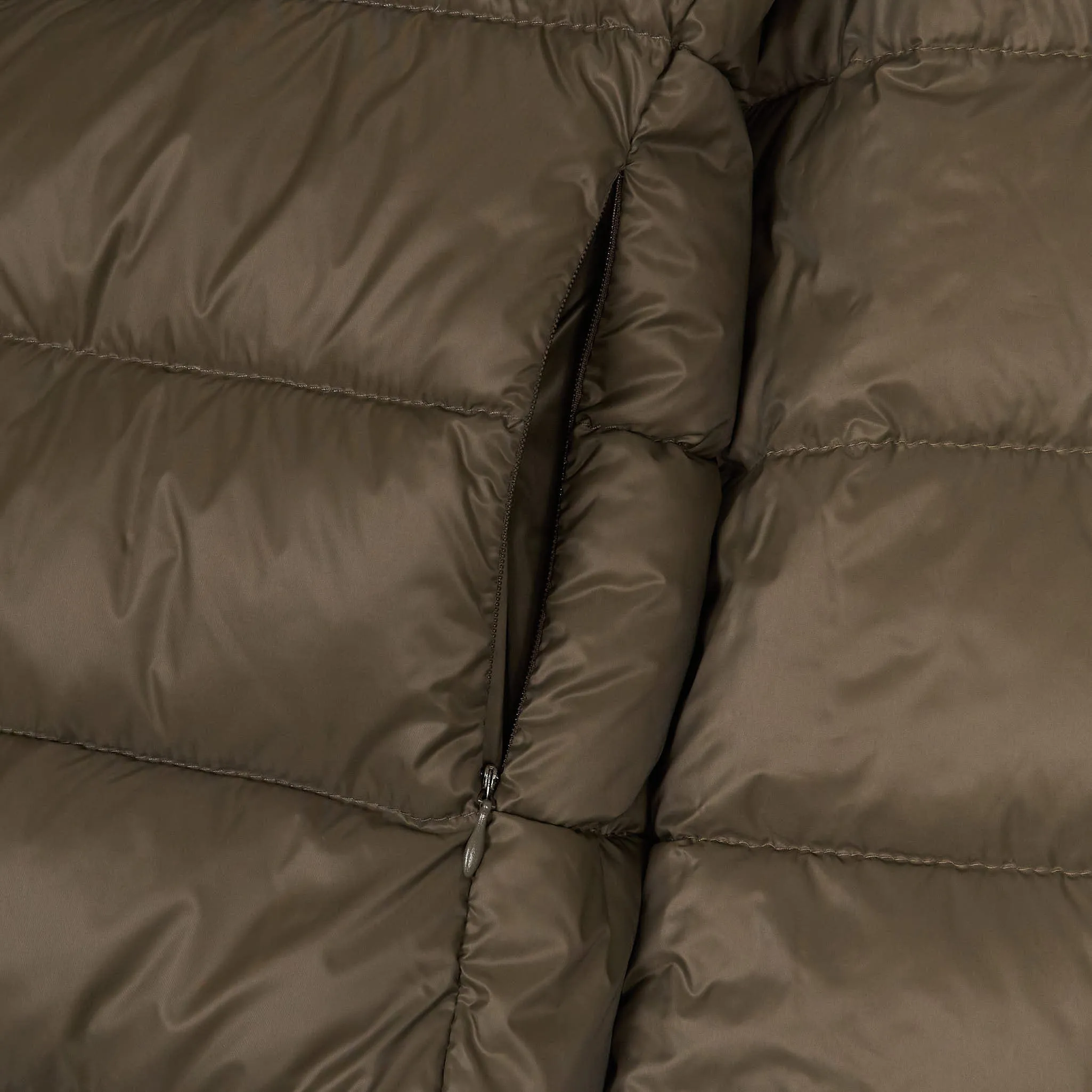 Stewart Ladies Reversible Down Hooded Leather Jacket