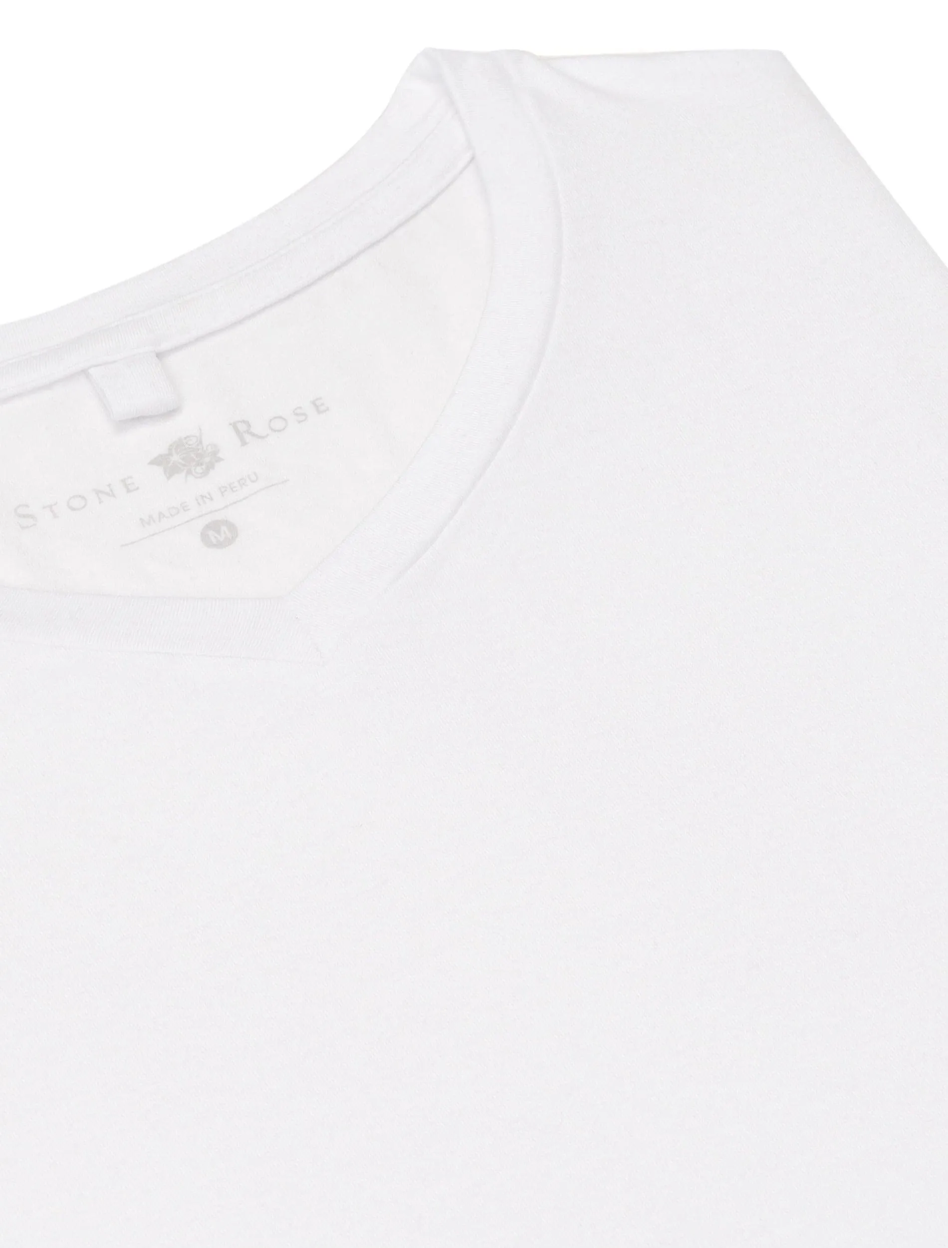 White V-Neck Modal T-Shirt