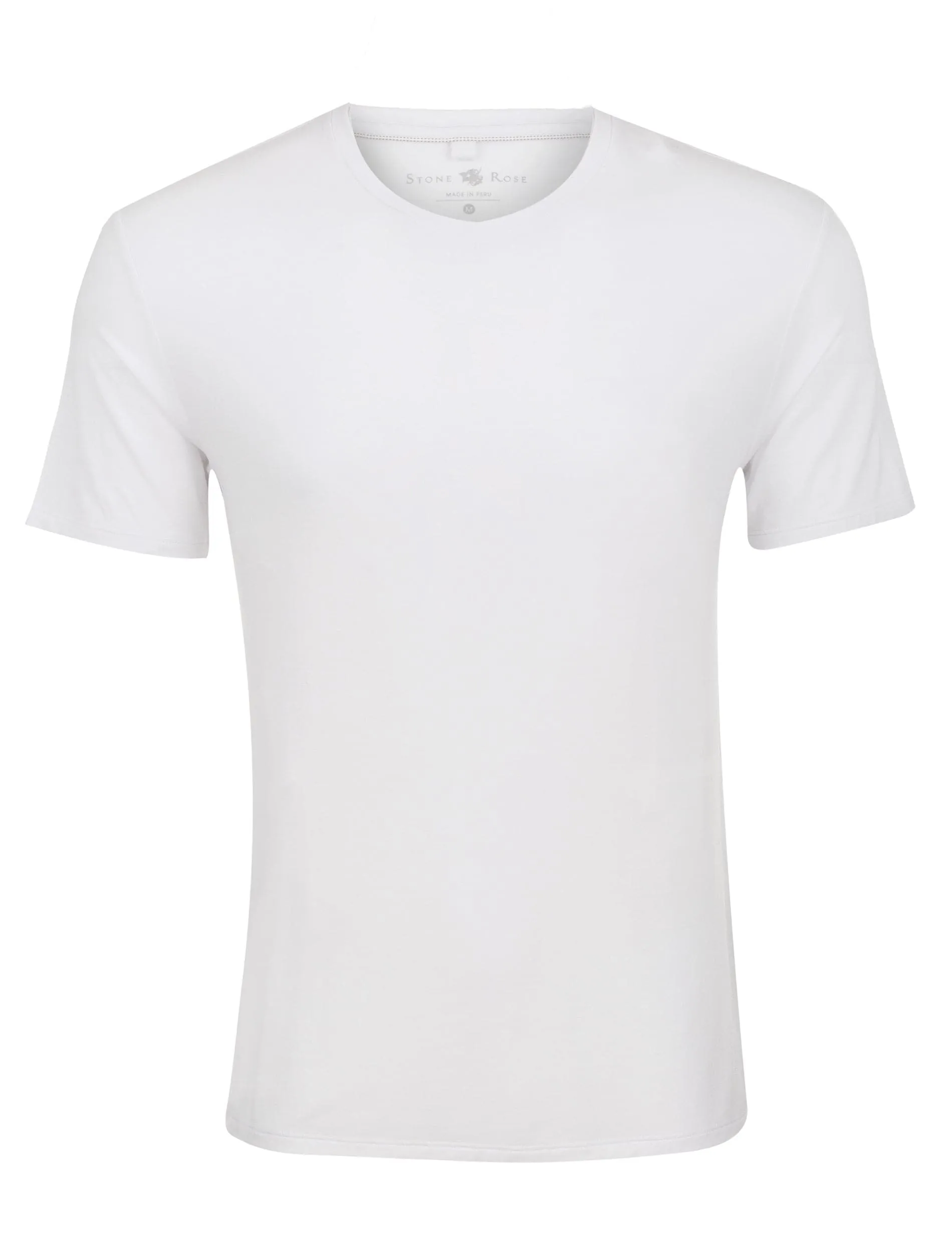 White V-Neck Modal T-Shirt