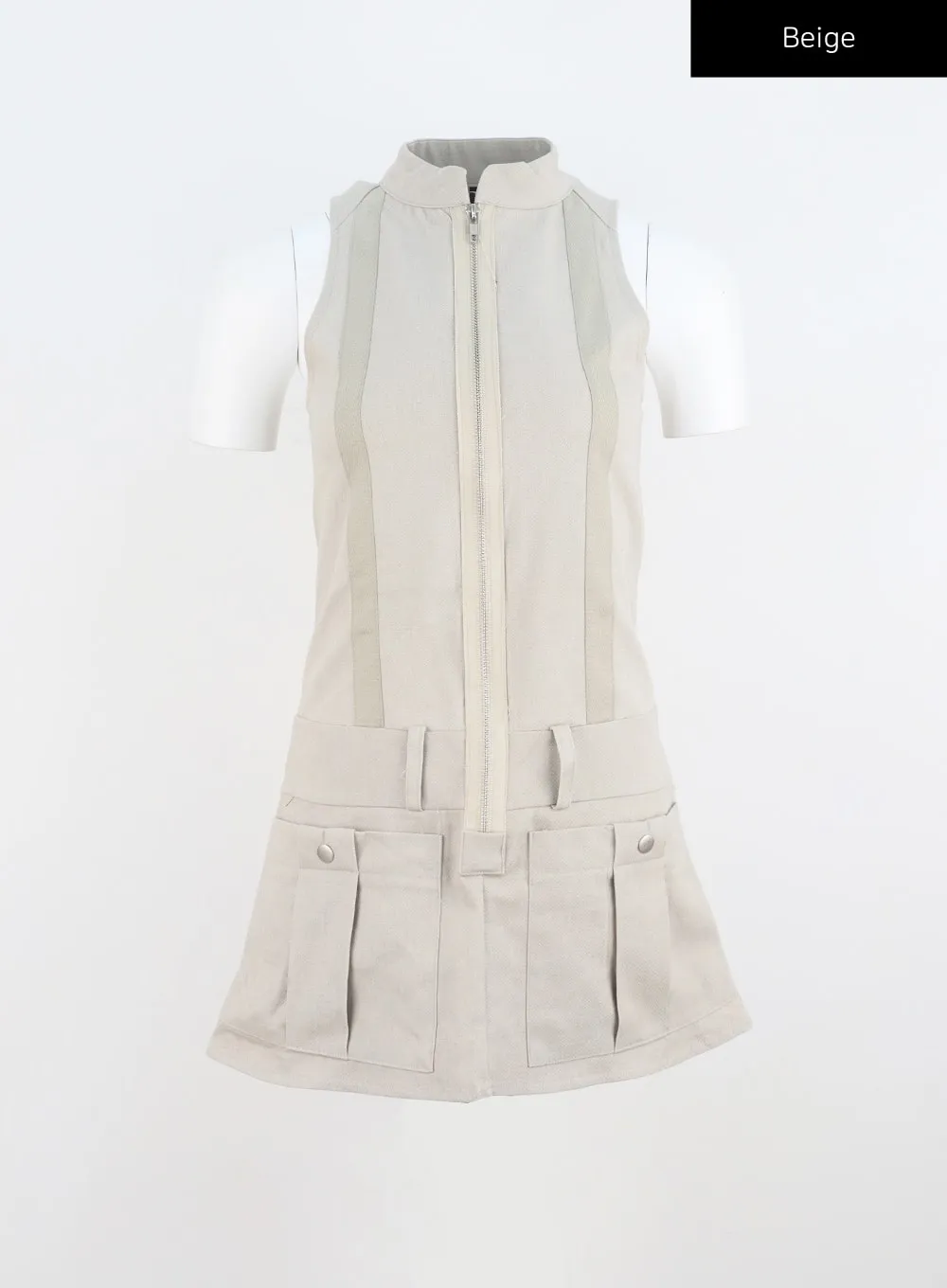 Zip-Up Mini Dress CU302
