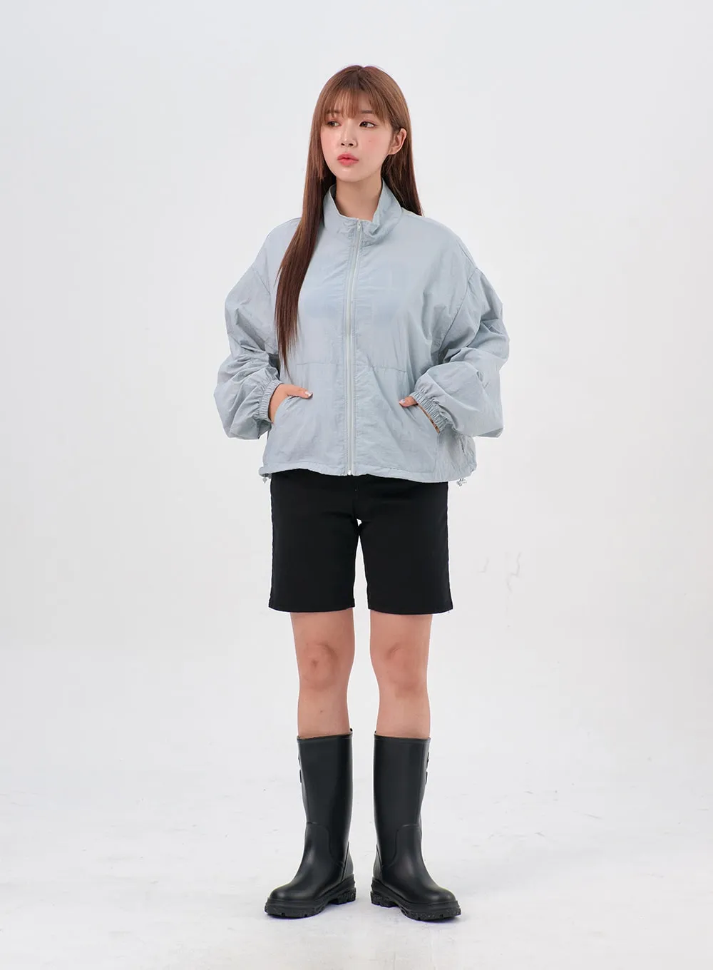 Zip-Up Nylon Jacket IL310